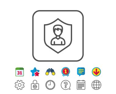 Kullanıcı koruma satırı simgesi 