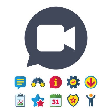 video kamera işareti simgesi