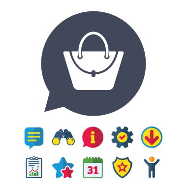 kadın çantası simgesini 