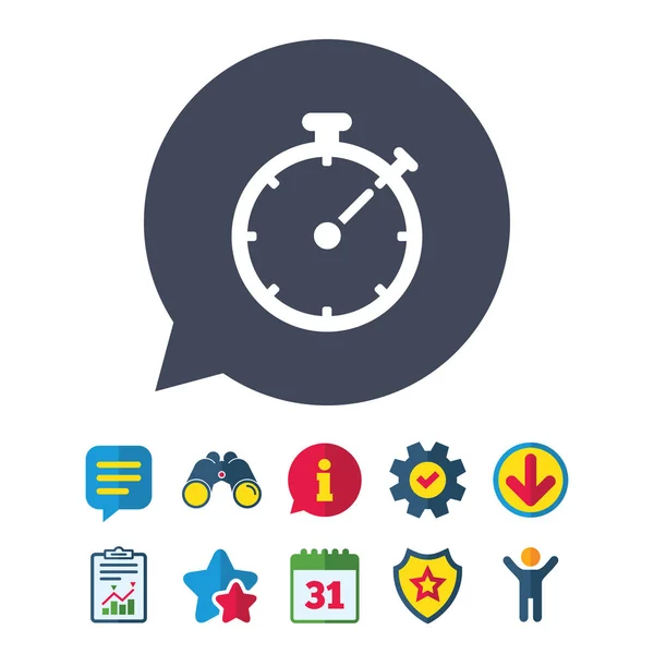 Timer teken pictogram — Stockvector