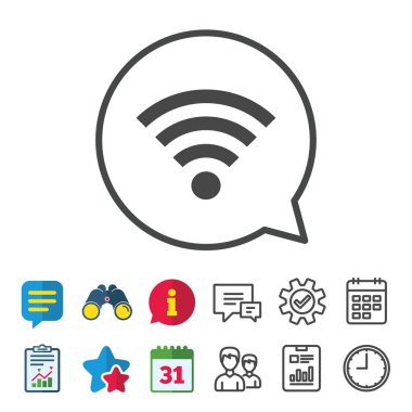 WiFi işareti. kablosuz simgesi. Kablosuz ağ.