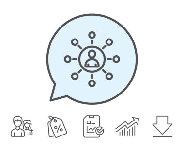 İş ağ satırı simgesi. Ekip çalışması işareti.