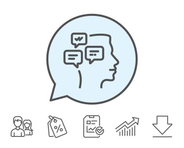 Sohbet iletilerini satırı simgesi. Konuşma işareti.