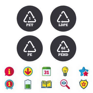 Evde beslenen hayvan, Ld-pe ve Hd-pe. Polietilen tereftalat.