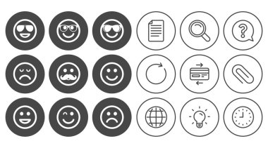 Simgeler gülümse. Güneş gözlüğü, bıyık ve gülüyor.