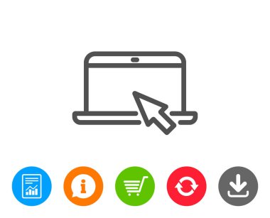 Dizüstü bilgisayar kutsal kişilerin resmi. Defter işareti.