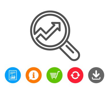 Grafik satırı simgesi. Rapor grafik oturum Büyüteç'i açma.