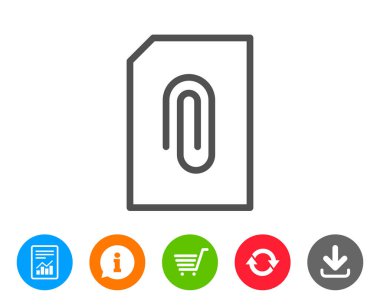 Belge satırı simgesi ekleyin. Dosya işareti.