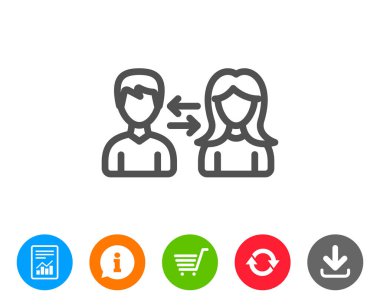 Ekip çalışması satırı simgesi. Profil Avatar işareti.