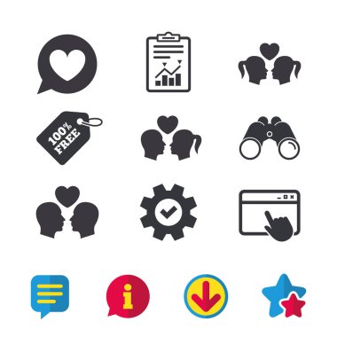 Çift simgesi tr. lezbiyen ve gay sevenler işaretleri.