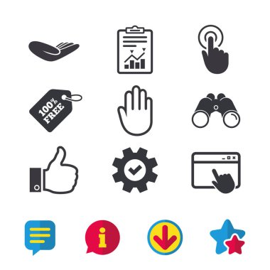 el simgeler. başparmak gibi ve burada Simgeler'i tıklatın.