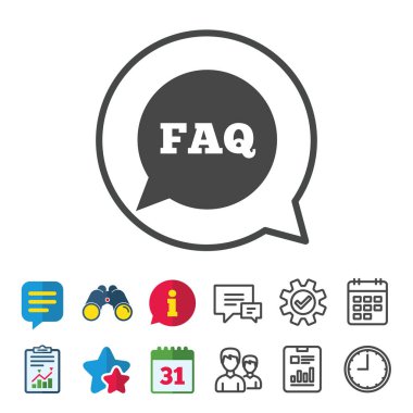 SSS bilgi işareti simgesi. Yardım simgesi.