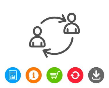 Ekip çalışması satırı simgesi. Profil Avatar işareti.