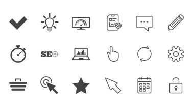 Internet, seo simgeler. Bant genişliği hız işareti.