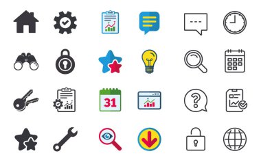 ev anahtar simgesi. İngiliz anahtarı servis Araç simgesine.