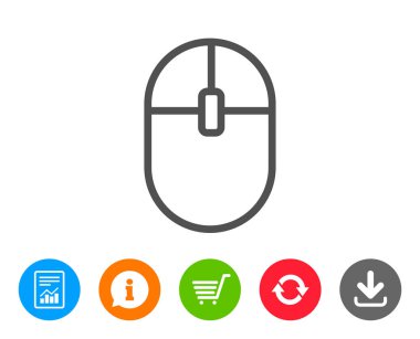 bilgisayar fare simgesi. Internet sörf aygıt işareti.