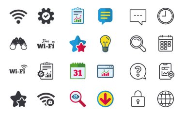 Wifi kablosuz ağ kutsal kişilerin resmi. Wi-fi bölgesi kilitli.