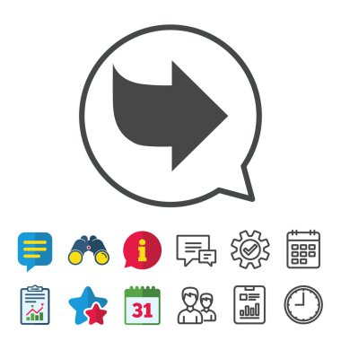 ok işareti simgesi. En yakın düğme. Gezinti simgesi.