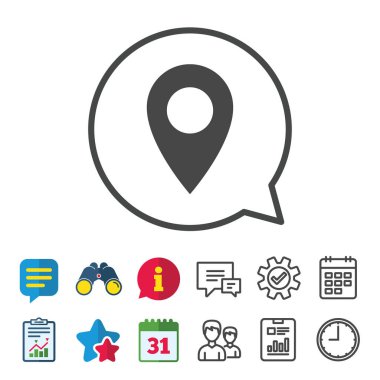 harita işaretçi simgesi. GPS konumu simgesi.