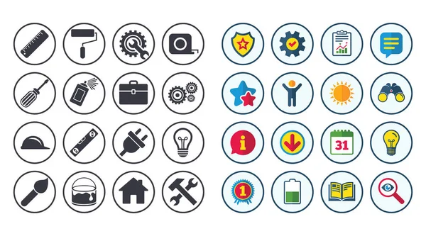 İnşaat araçları, mühendislik ve tamir seti.