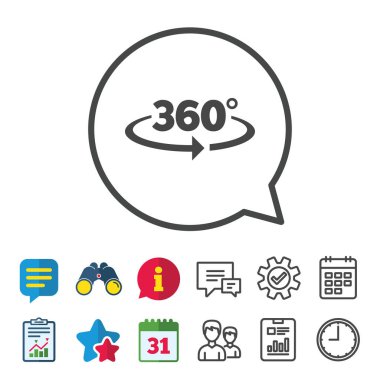 360 derece açı simgesi