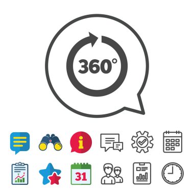 360 derece açı simgesi