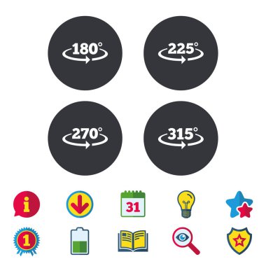 Açısal derece simgeleri