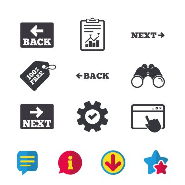 Geri ve ileri navigasyon işaretleri