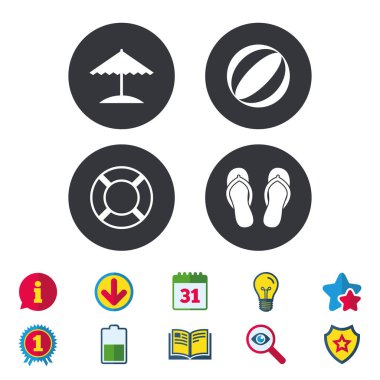 Beach Tatil simgeler