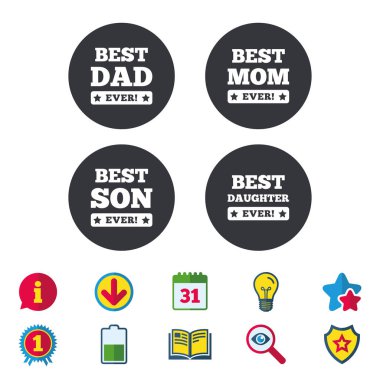 En iyi anne ve baba simgeler