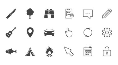 kamp ve Turizm simgeler