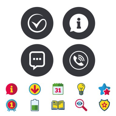 Telefon görüşmesi ve bilgi işaretleri