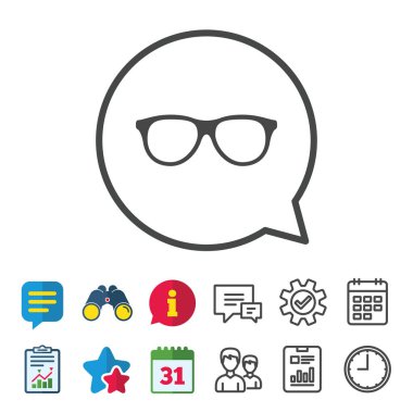 Retro gözlük simgesi