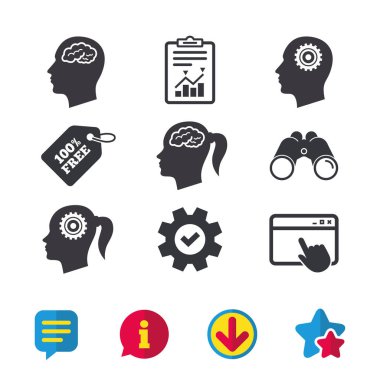 baş beyin ikonları ile