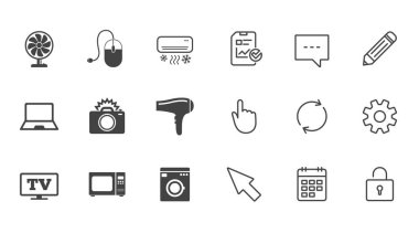 Elektronik ve beyaz eşya simgeler kümesi