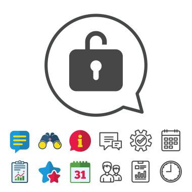 kilit işareti simgesi