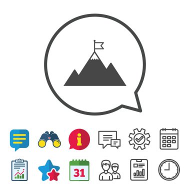 Dağ simgesini bayrak