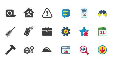 Onarım ve inşaat simgeler