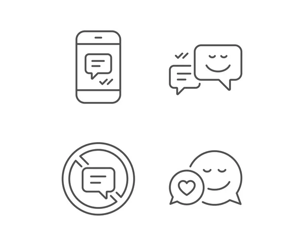 Symbole für Botschaft und Kommunikation — Stockvektor