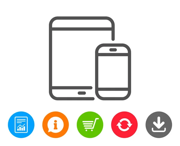 Ícone de dispositivos móveis — Vetor de Stock