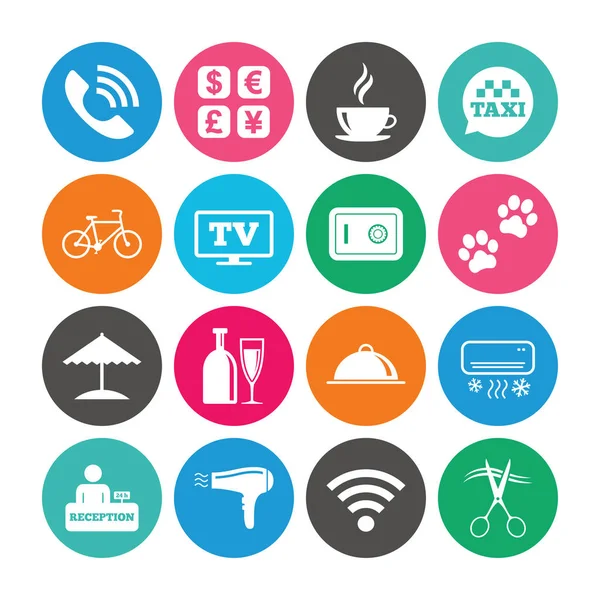 otel hizmetleri simgeler