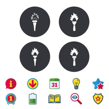 Meşale alevi simgeler