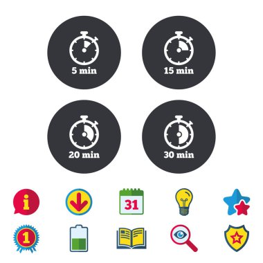 Zamanlayıcı kronometre sembolleri