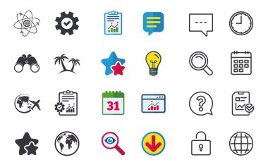 Seyahat gezi simgeler