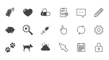 Veteriner ve evcil hayvan simgeler