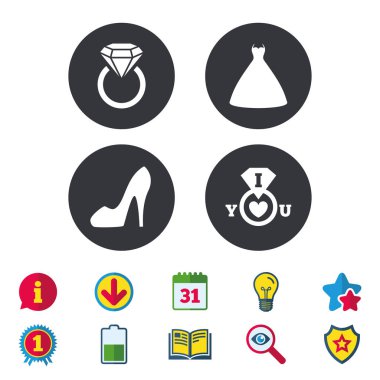 Düğün elbise simgesi