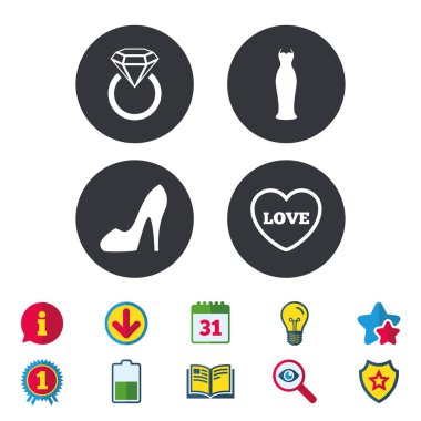 Düğün elbise simgesi