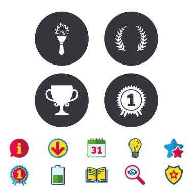 Birincilik Ödülü Kupası simgeler