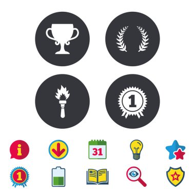 Birincilik Ödülü Kupası simgeler