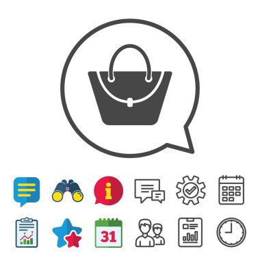 Kadın el çantası işareti